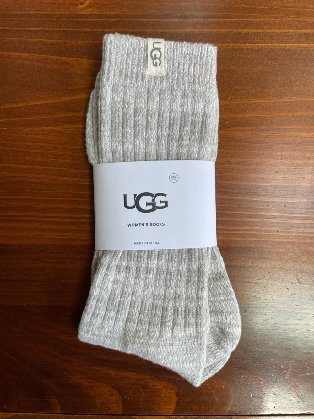 New UGG Ribbed Women's Crew Socks- One Size Fits Most